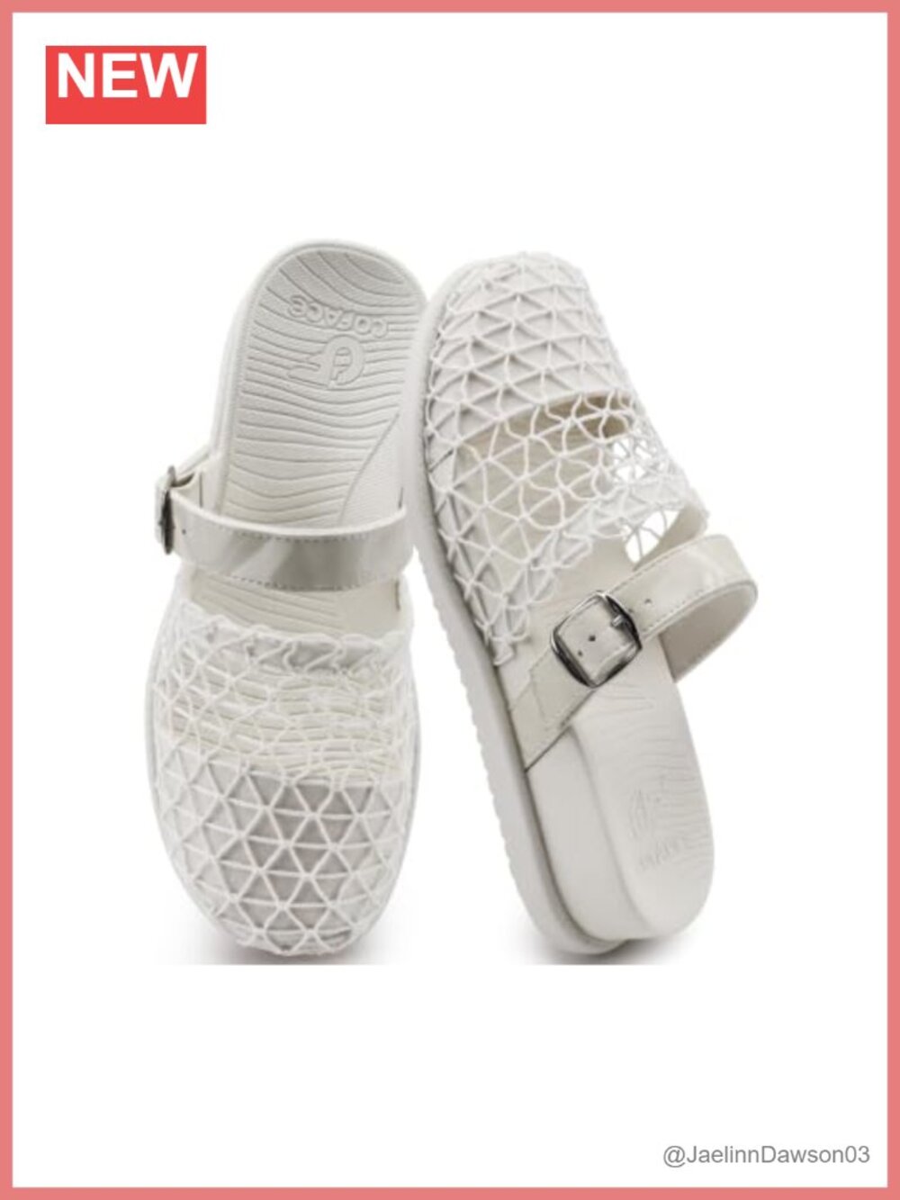 Orthotic Slide Sandals Wedge Heel Breathable Mesh Mules